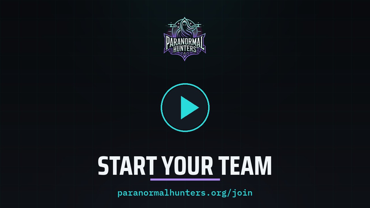 Paranormal Hunters — Start your team